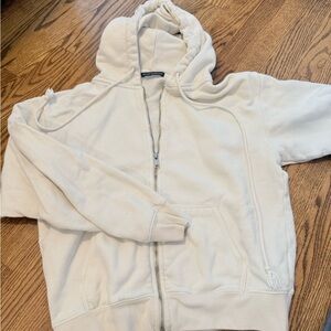 Brandy Cream Zip-Up Hoodie